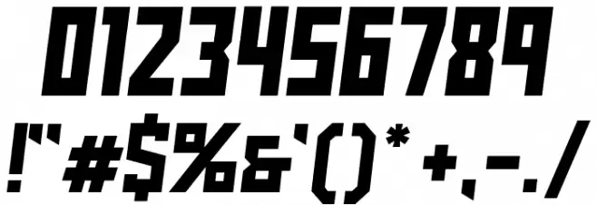 Buran USSR Font OTHER CHARS