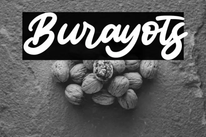 Burayots Font examples