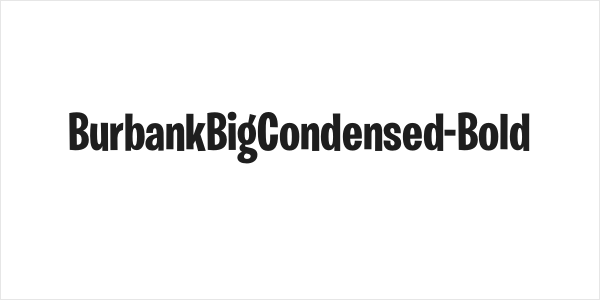 BurbankBigCondensed-Bold Logo