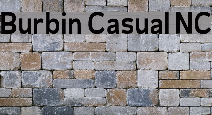 Burbin Casual NC Font examples