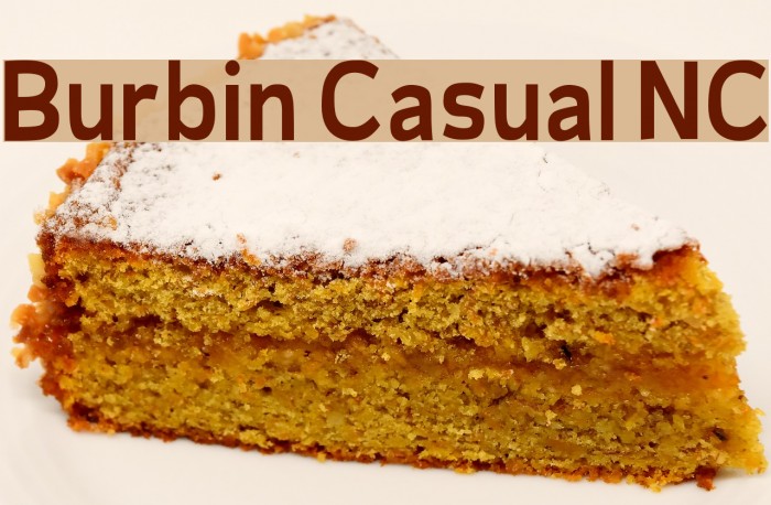 Burbin Casual NC Font examples