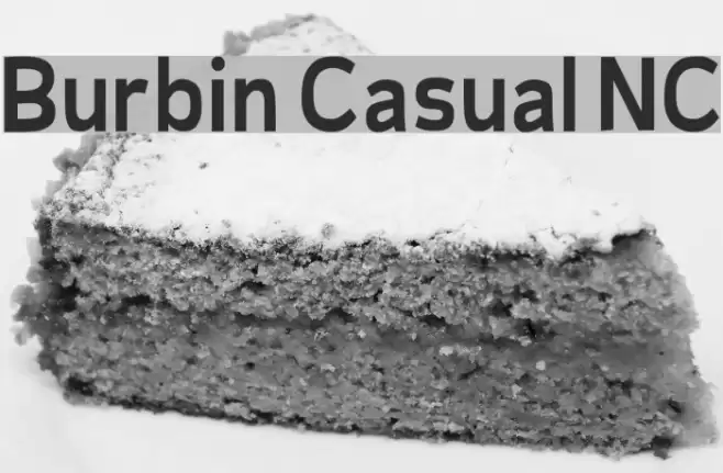 Burbin Casual NC Fonte examples