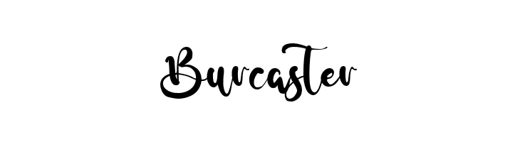 Burcaster  Frei Schriftart Herunterladen