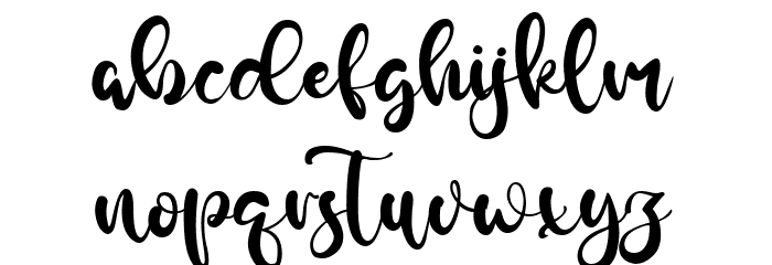 Burcaster Font LOWERCASE