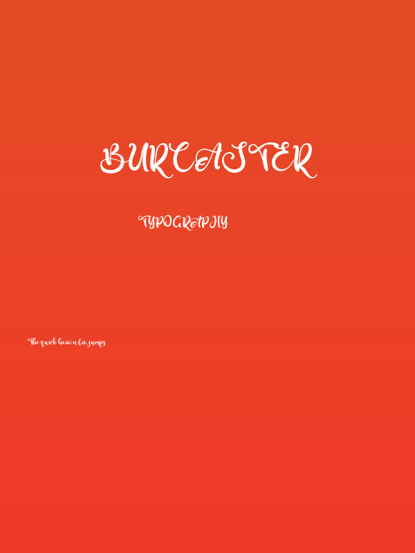 Burcaster Poster