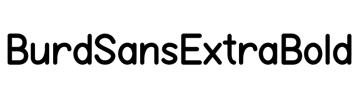 Burd Sans ExtraBold  フリーフォントのダウンロード
