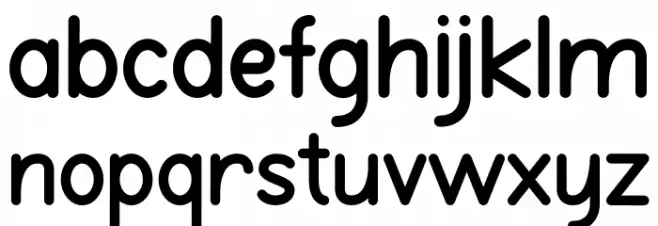 Burd Sans ExtraBold Font LOWERCASE