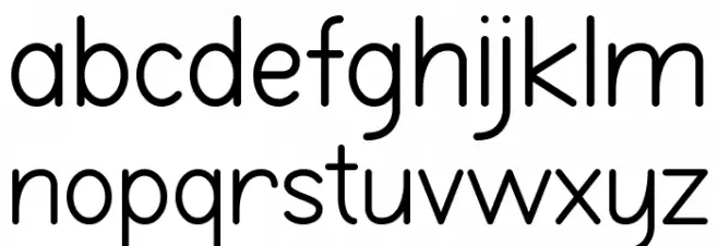 Burd Sans फ़ॉन्ट लोअरकेस