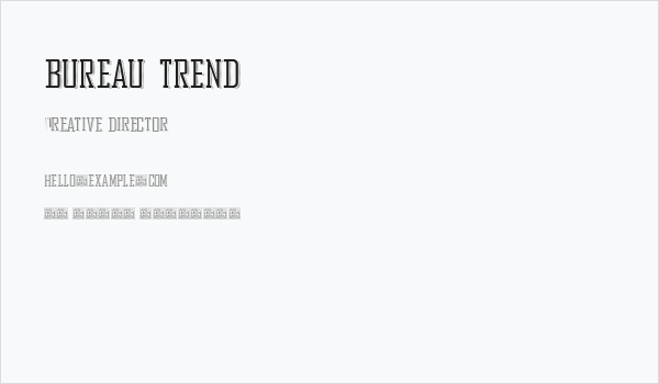 Bureau Trend Business Card