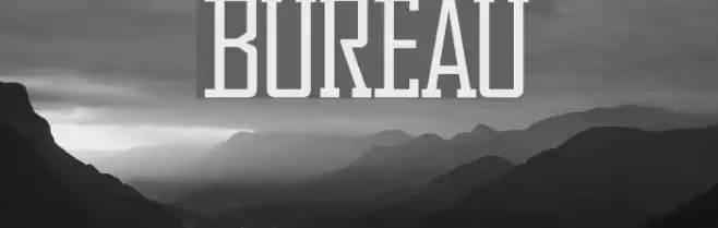 Bureau Font examples