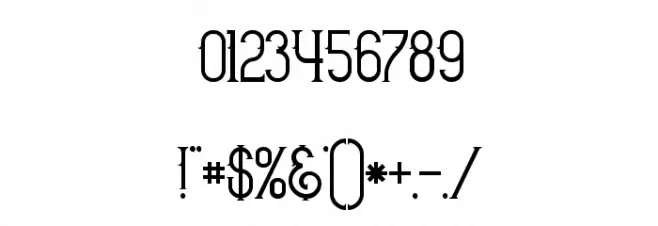 Bureno Regular Font OTHER CHARS