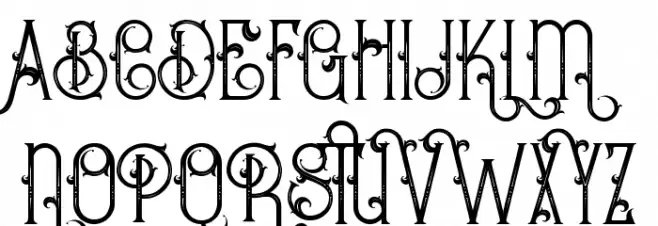 Bureno Regular Schriftart Groß