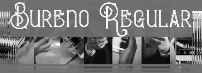 Bureno Regular Font examples