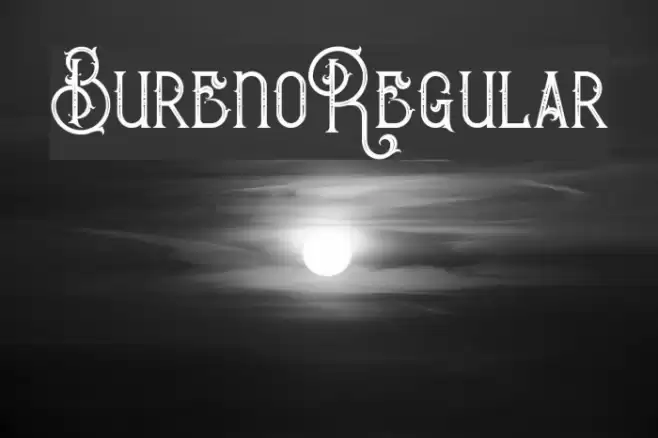 BurenoRegular Font examples