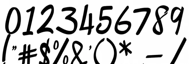 Burgandi Font OTHER CHARS