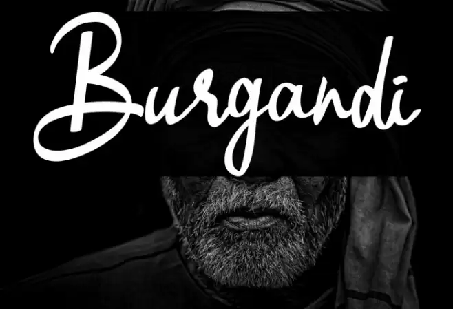 Burgandi Font examples