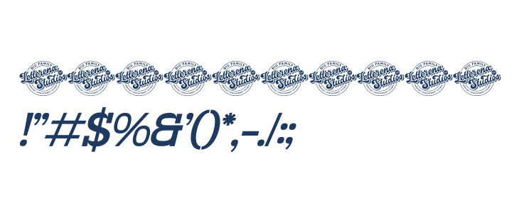 Burgela DEMO VERSION Italic Other Characters