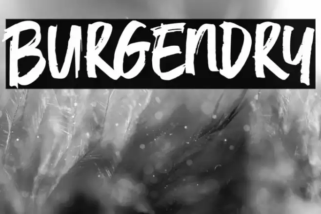 Burgendry Font examples