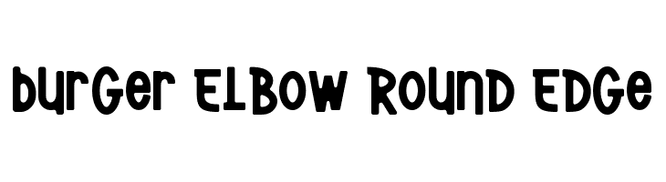 Burger Elbow Round Edge  नि: शुल्क फ़ॉन्ट्स डाउनलोड
