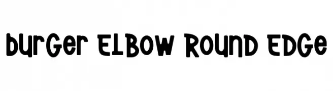 Burger Elbow Round Edge  Frei Schriftart Herunterladen
