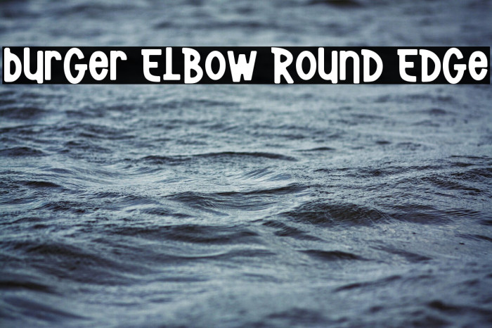 Burger Elbow Round Edge Example 3