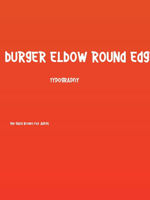 Burger Elbow Round Edge Poster