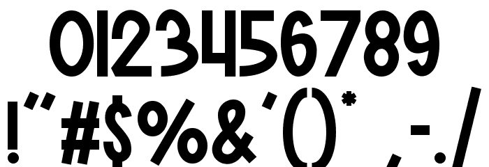 Burger Elbow Font OTHER CHARS