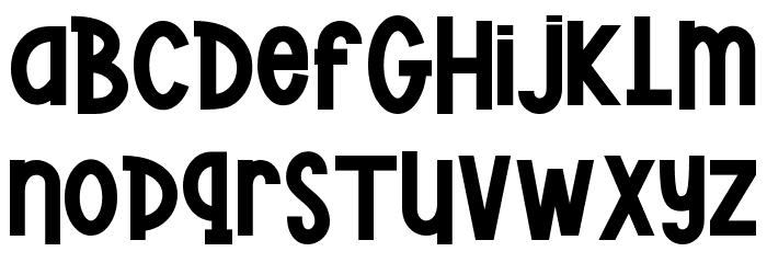 Burger Elbow Font LOWERCASE