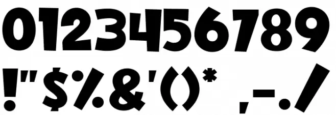 Burger Extra Font OTHER CHARS