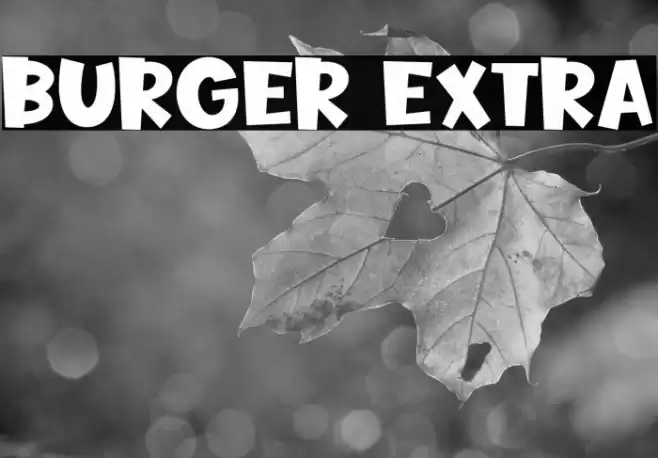 Burger Extra Font examples