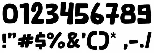 Burger Free Font OTHER CHARS