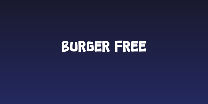 Burger Free Social Header