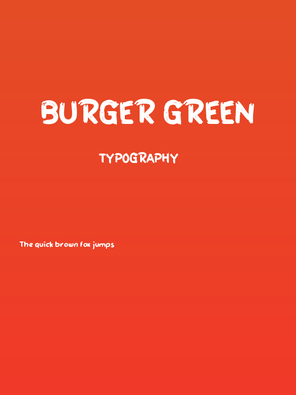 Burger Green Poster