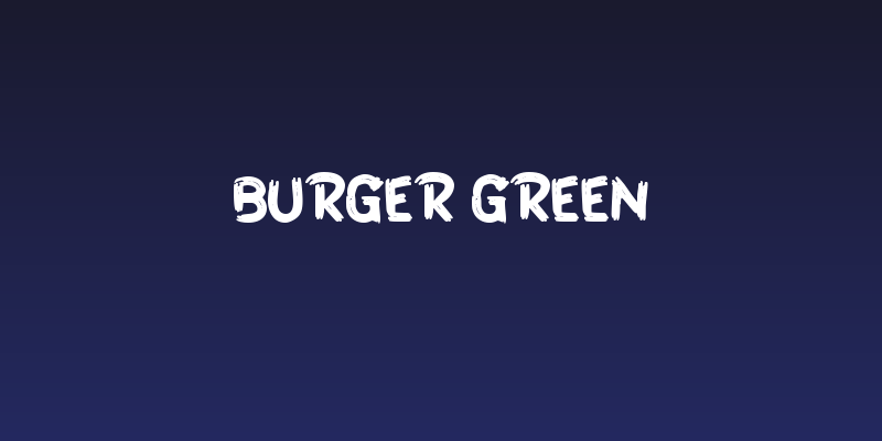 Burger Green Social Header
