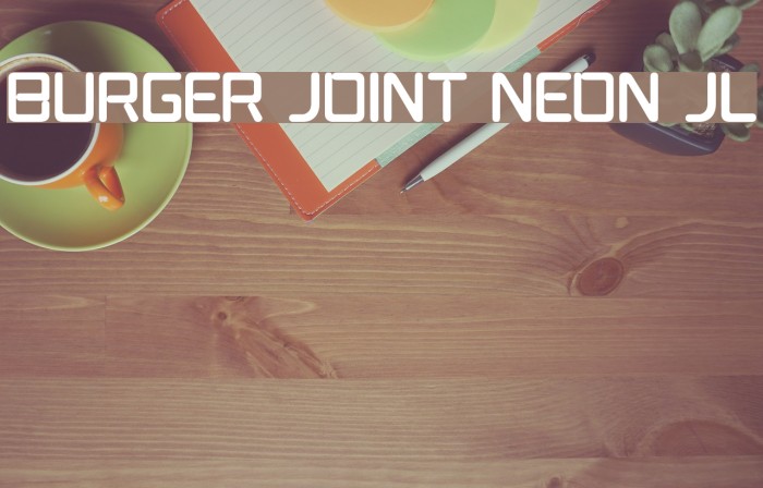 Burger Joint Neon JL Font examples