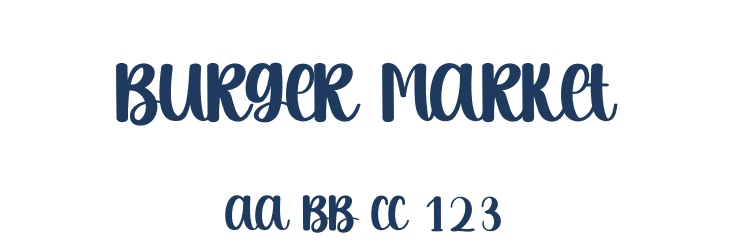 Burger Market Font Preview