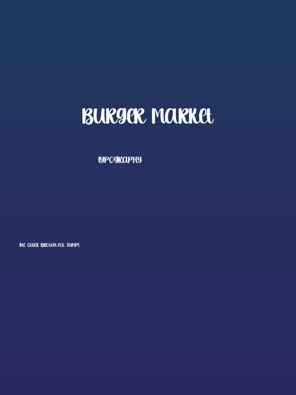 Burger Market Poster
