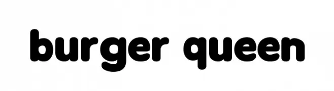 Burger Queen  تنزيل الخطوط
