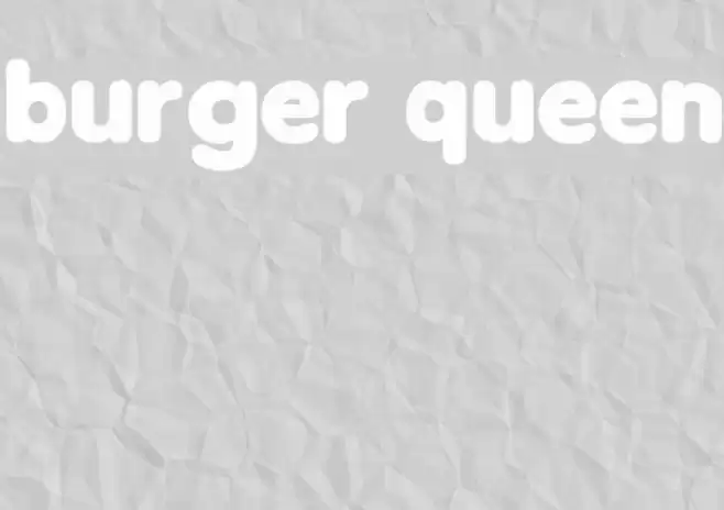 Burger Queen Font examples
