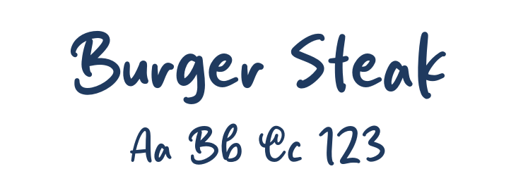 Burger Steak Font Preview