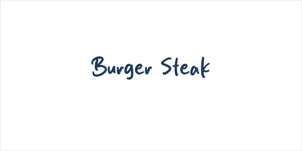 Burger Steak Logo