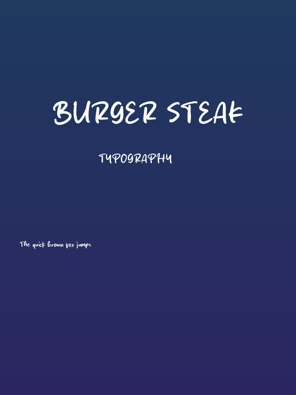 Burger Steak Poster