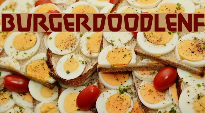BurgerDoodleNF Font examples