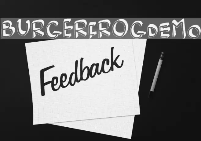 BurgerFrogDEMO Font examples