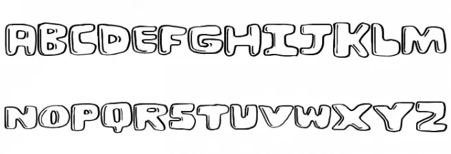 BurgerHut Schriftart Groß