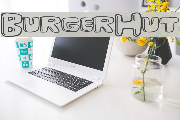 BurgerHut Font examples
