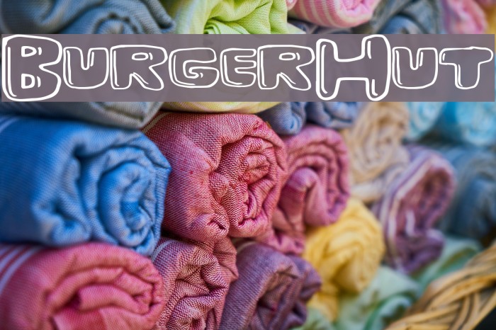 BurgerHut Font examples