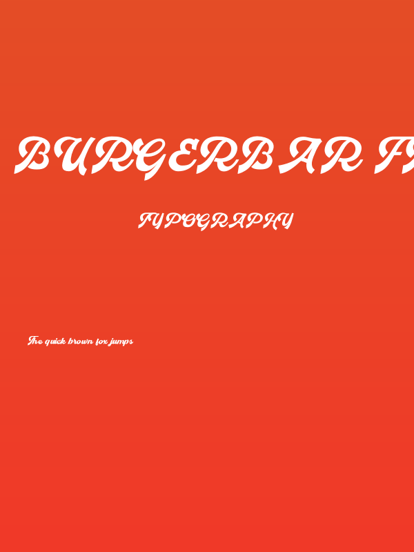 Burgerbar FREE PERSONAL USED Poster