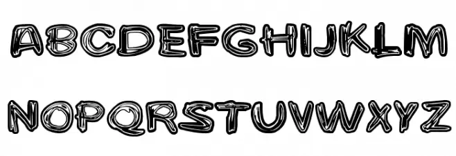 Burgerbuzz Font Litere mari