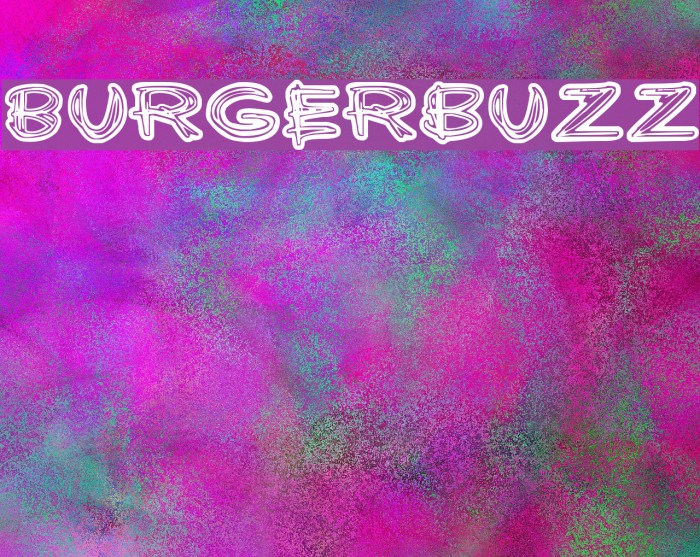Burgerbuzz Font examples
